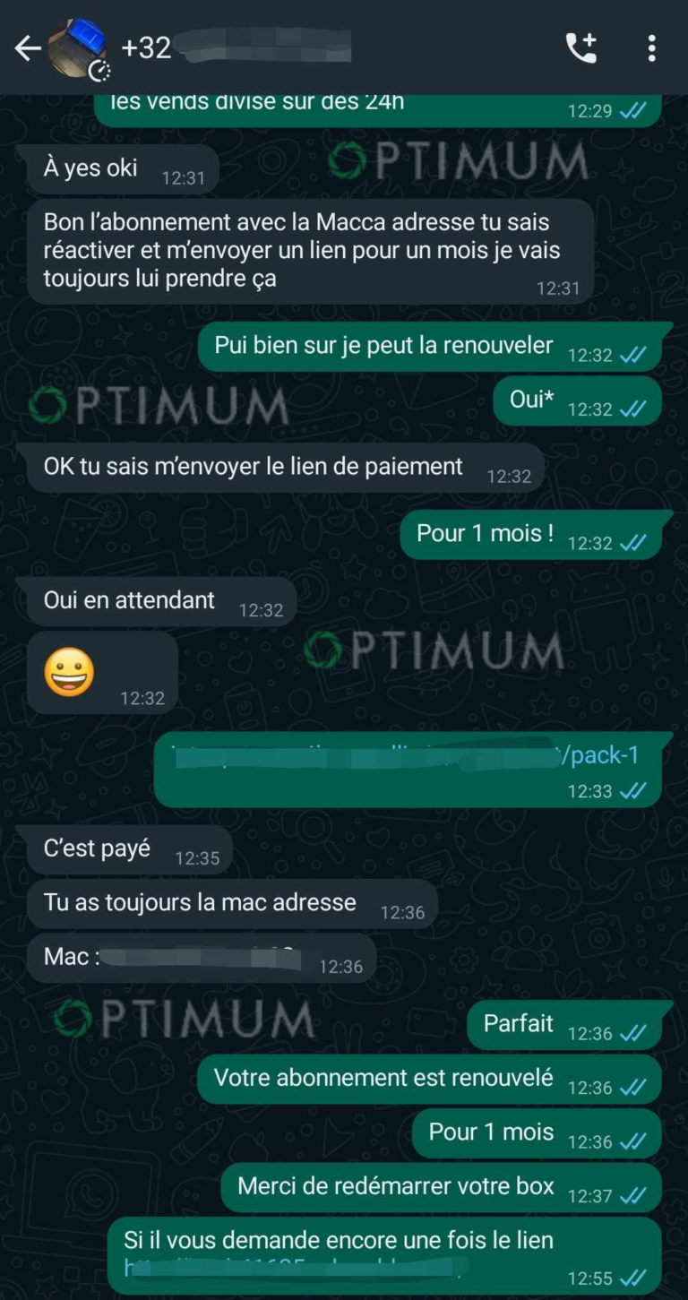 abonnement iptv belgique - Avis client 6