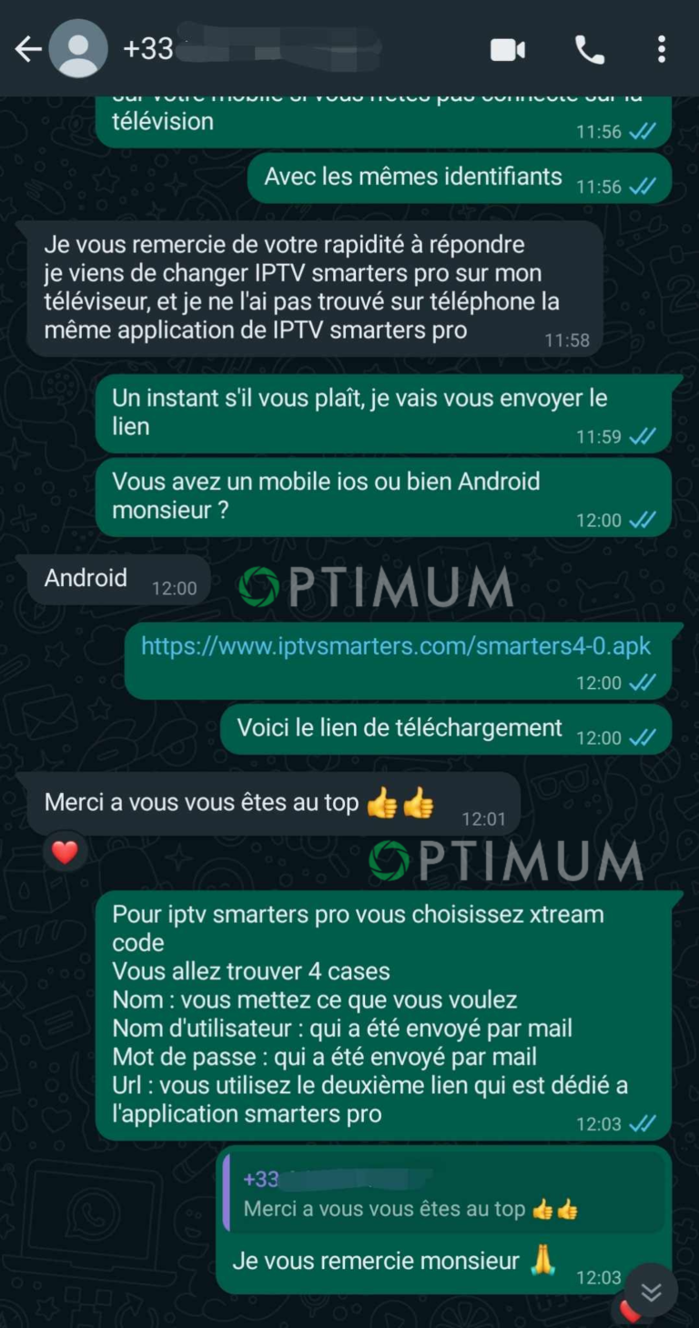 abonnement iptv belgique - Avis client 3